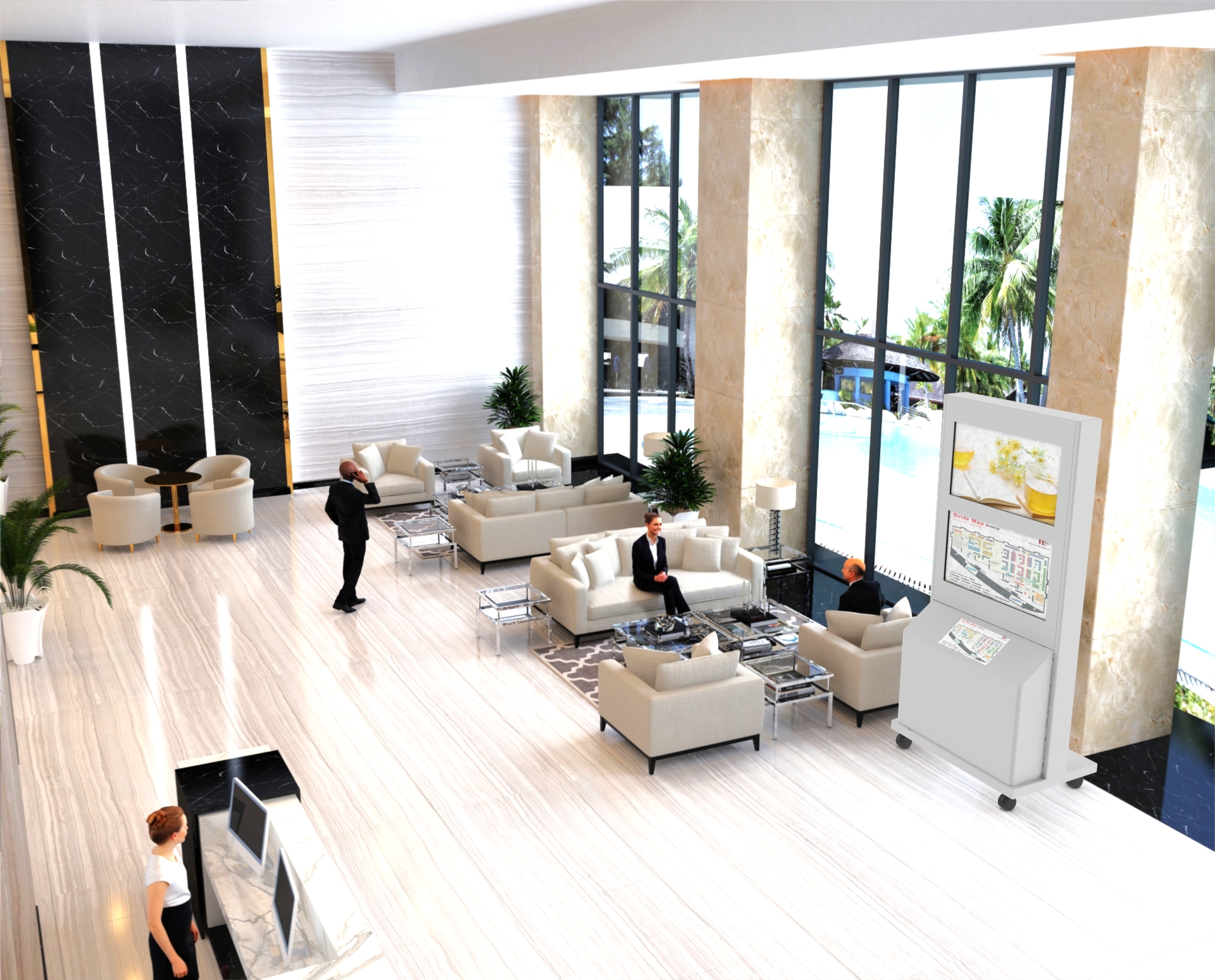 ケーシング タッチパネル+縦型ディスプレイ